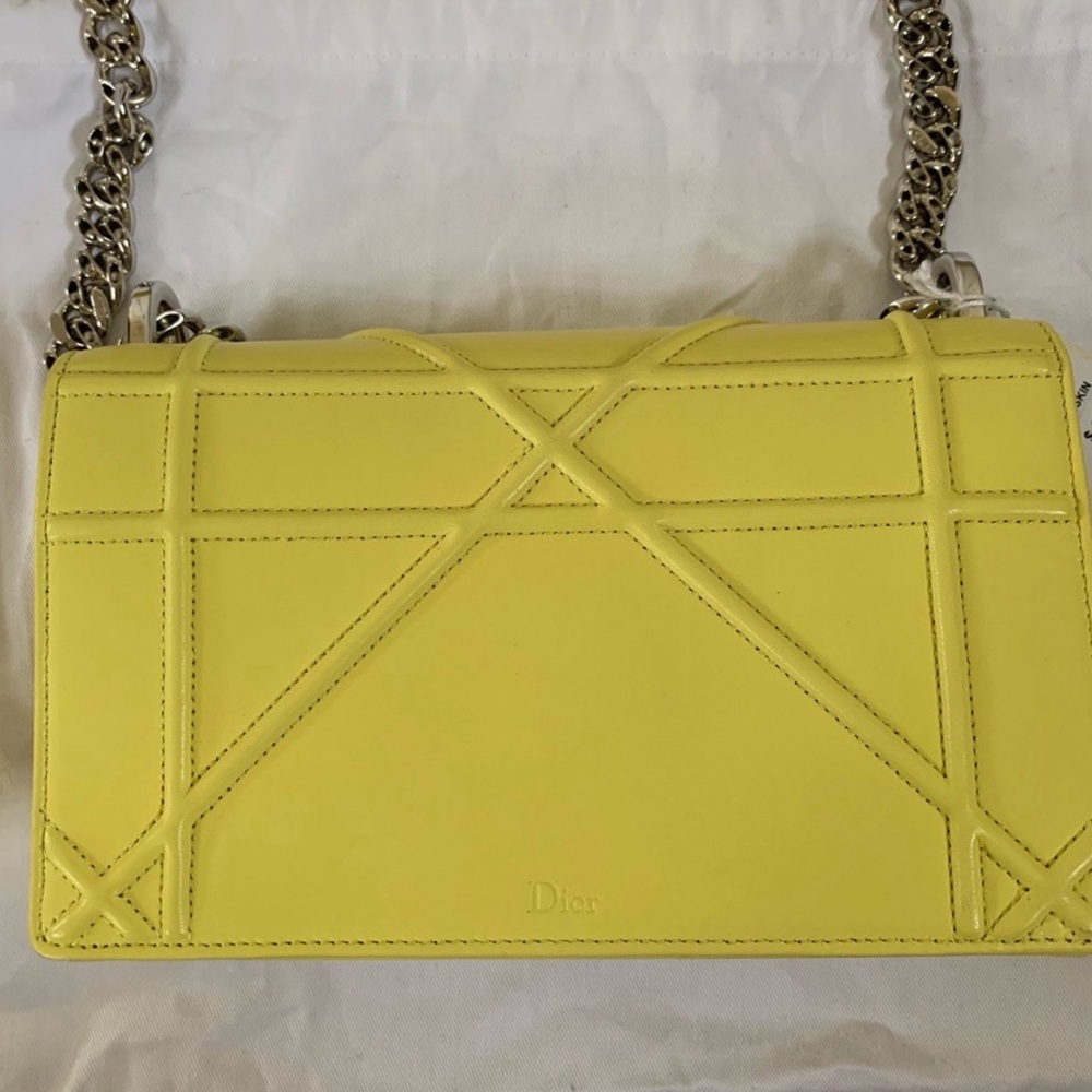 Christian Dior Citron Diorama Small Lambskin Bag - Picture 4 of 13